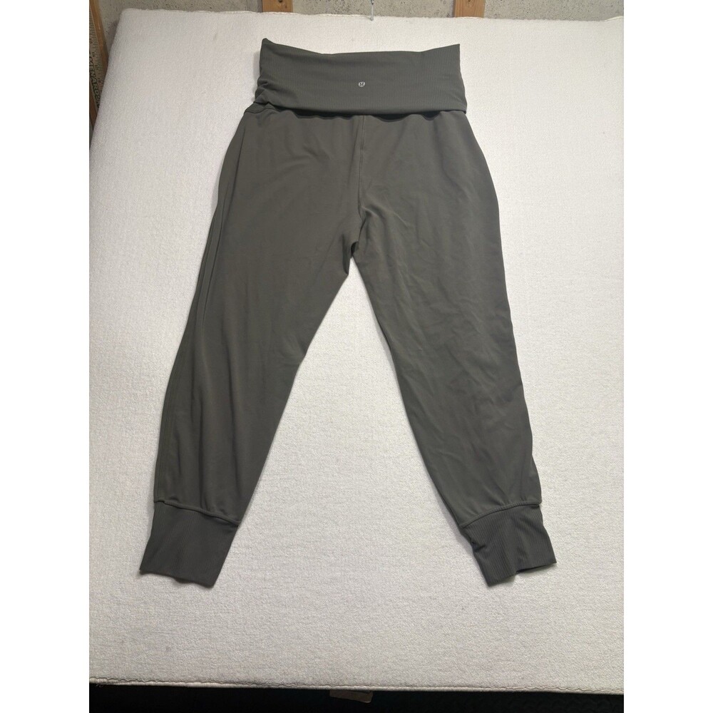 Lululemon Align Rib Waist Jogger COBN Green SHR Full Length-10